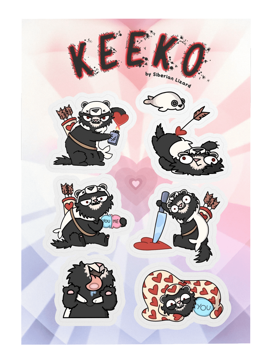 Keeko's Valentines - Sticker Sheet product image (3)