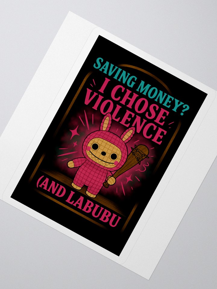 Chose Violence Kiss Cut Sticker product image (5)
