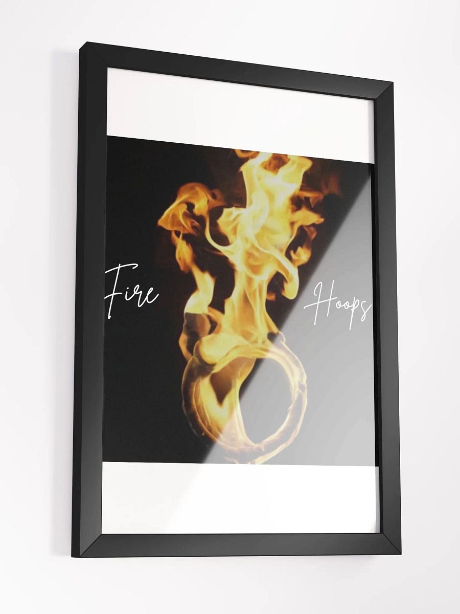 Wall Art Fire Hoops Framed High-Quality Matte Poster (in) product image (3)