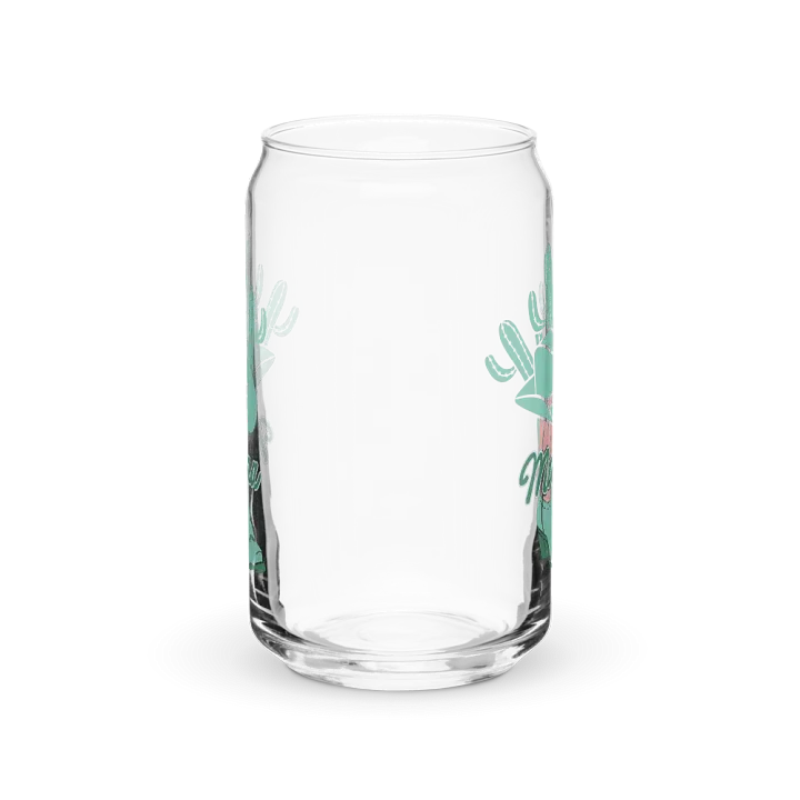 Cactus Mama Western Print Glass Can Cup With Or Without Lid product image (6)
