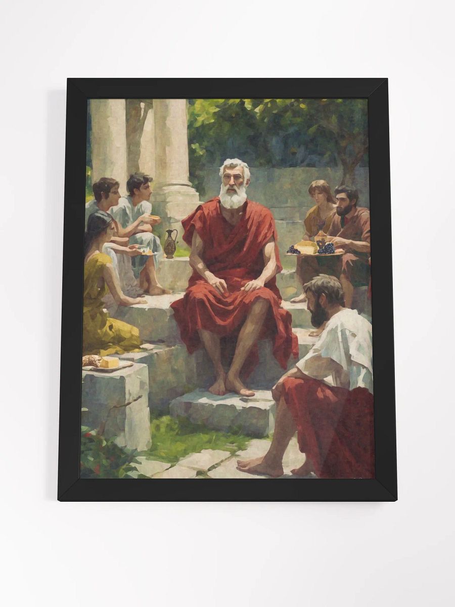 "A Day in the Garden, Epicurus, Hermarchus, Leonteus, Themista, Hippoclides, Polystratus, and Alexandria" by Genevra Catalano (2023) product image (4)