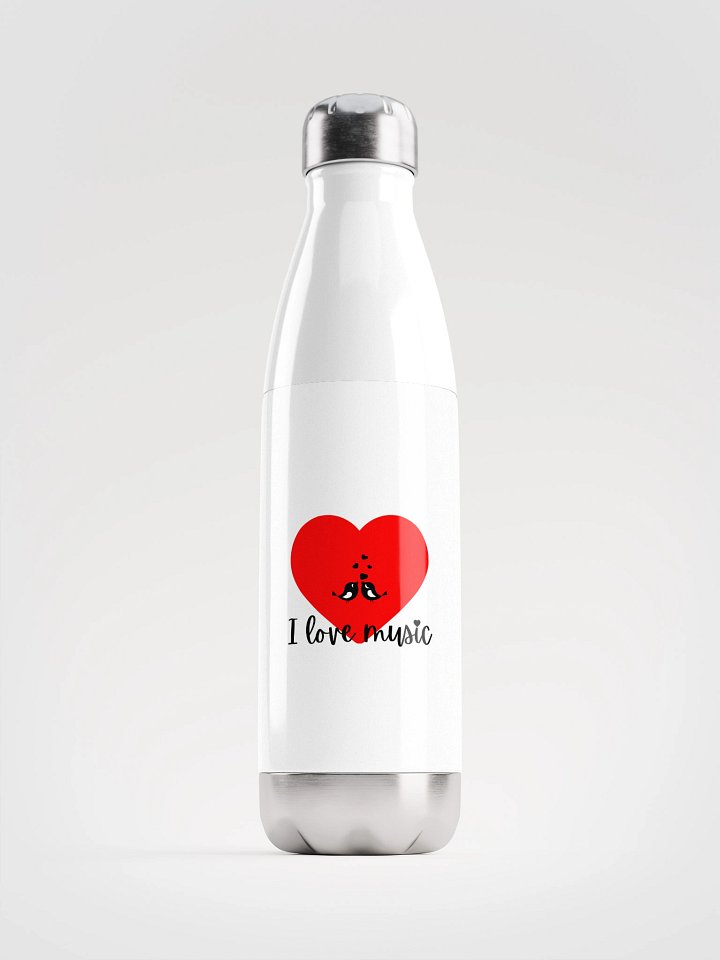 I LOVE MUSIC Stainless Steel Water Bottle product image (1)
