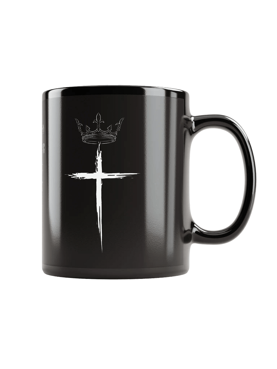 Cross And Crown Black Glossy Mug product image (1)