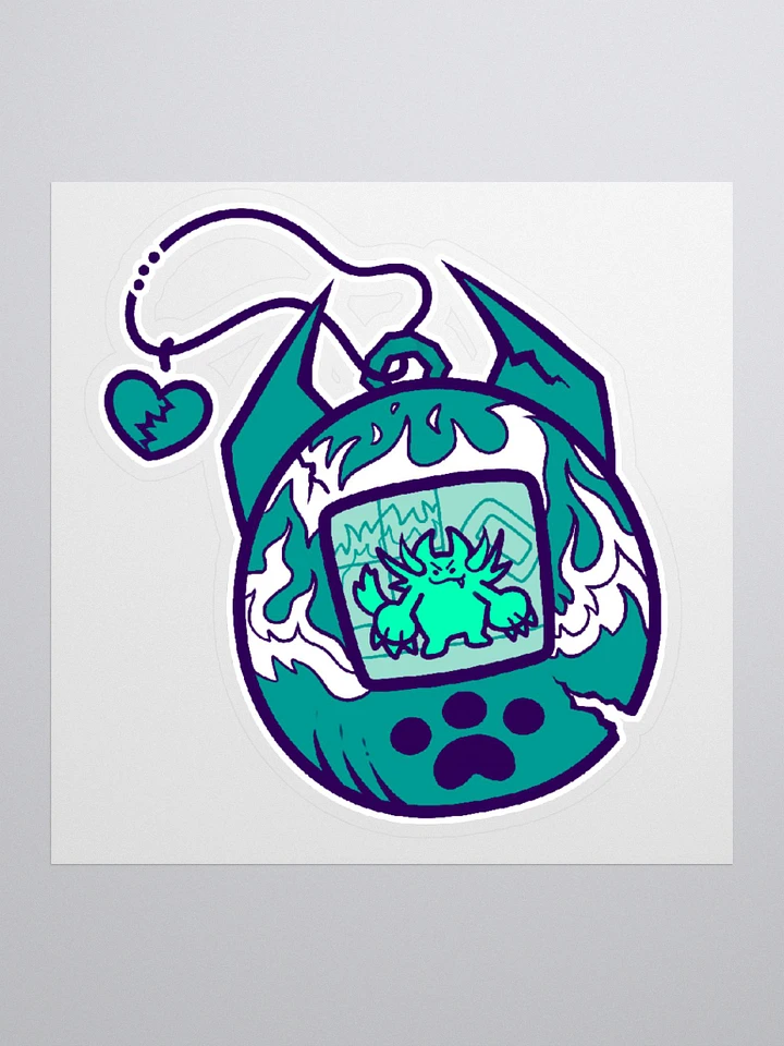 Heartbreaker Virtual Meow // Sticker 2 - Teal product image (1)