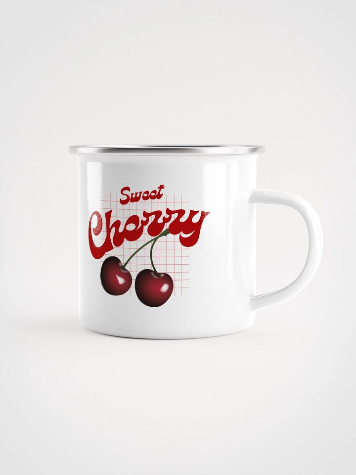 Cherry Adventure Enamel Mug product image (1)