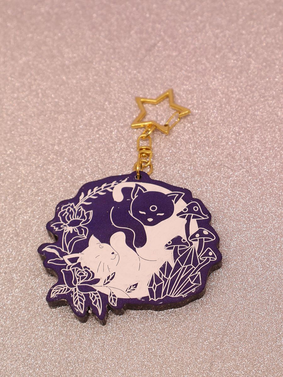 Sleepy Kitties Keychain product image (2)