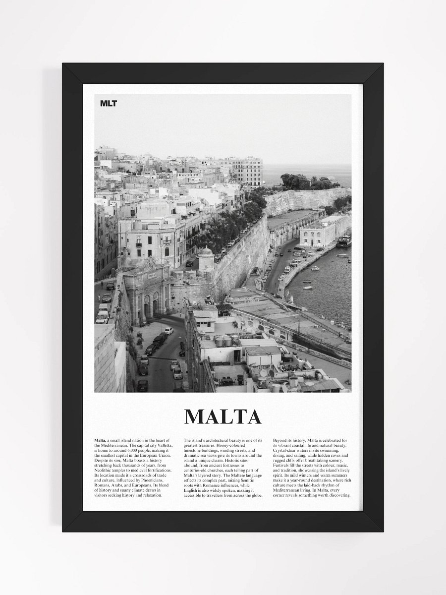 Malta 01 Newspaper Poster | Framed product image (5)