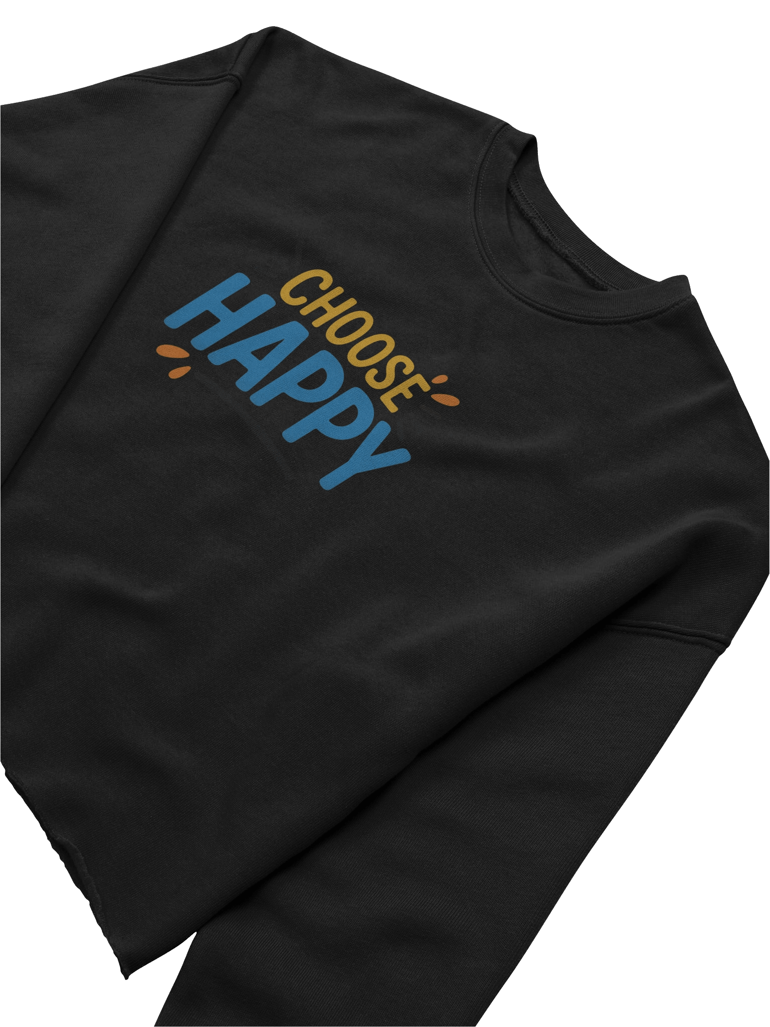 "Choose Happy" Crop Sweatshirt product image (5)