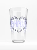 Metal Logo Pint Glass product image (1)