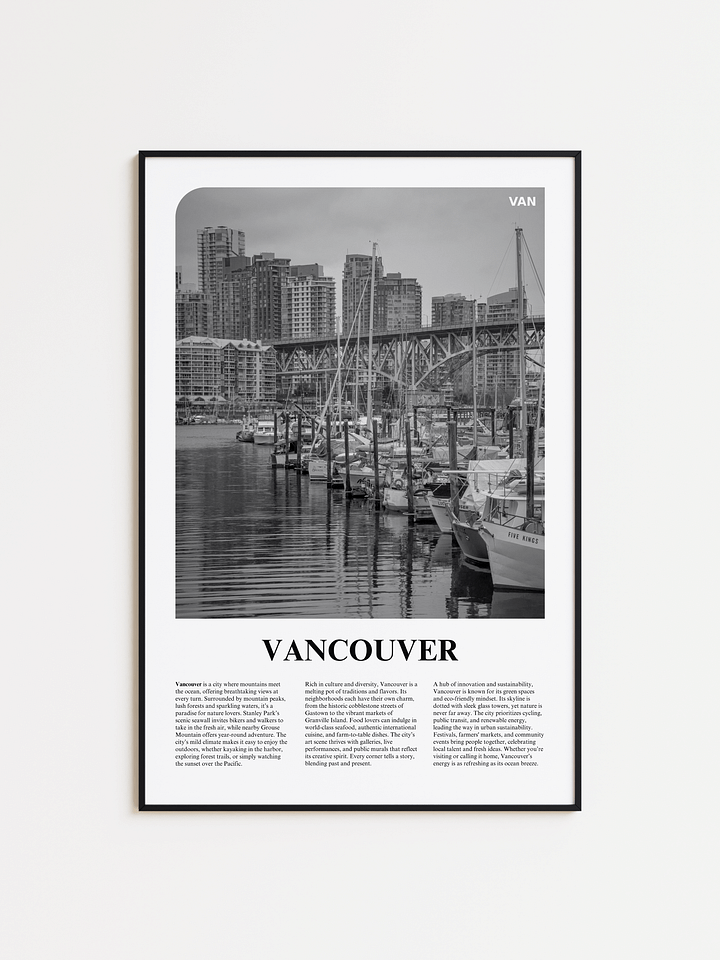 Vancouver 04 Newspaper Poster product image (1)