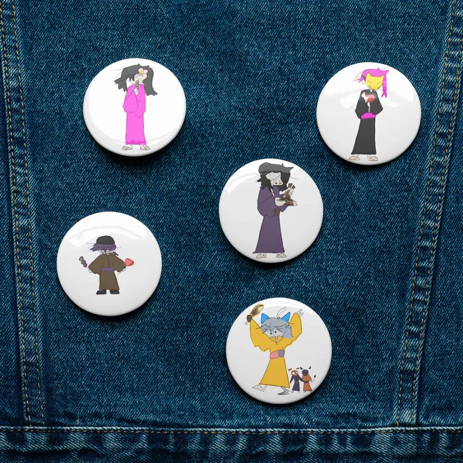 Moon Savers pin buttons August product image (11)