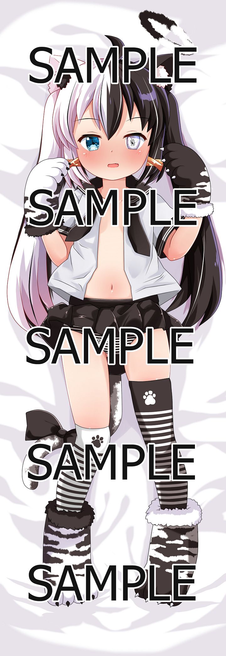 School Uniform Byakko Body Pillow - Digital Art Back Cover product image (1)
