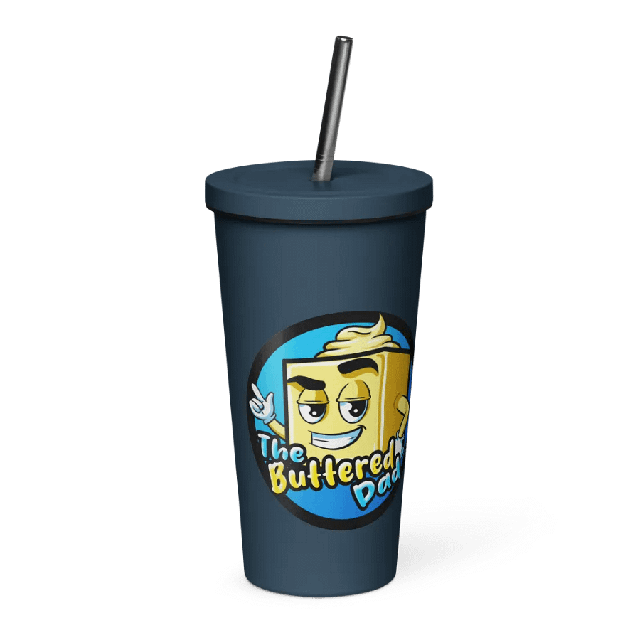 TheButteredDad Tumbler W/Straw product image (1)