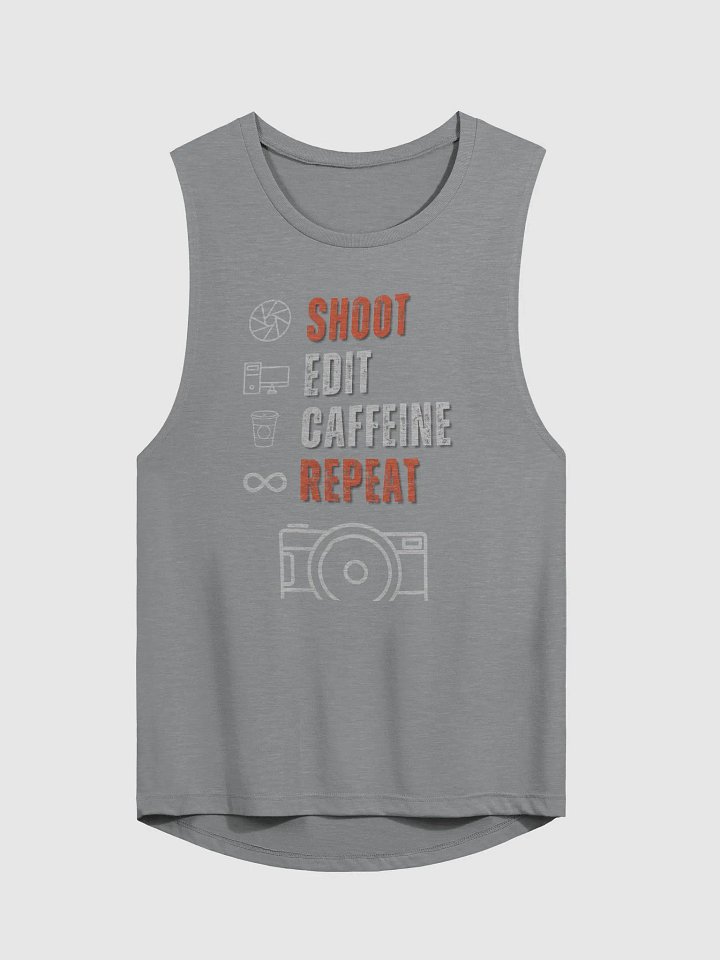 Shoot Edit Caffeine Repeat Flowy Muscle Tank product image (1)