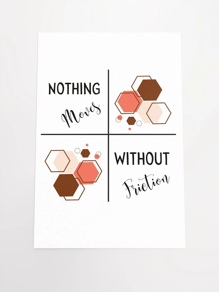 Nothing Moves Without Friction Poster product image (1)