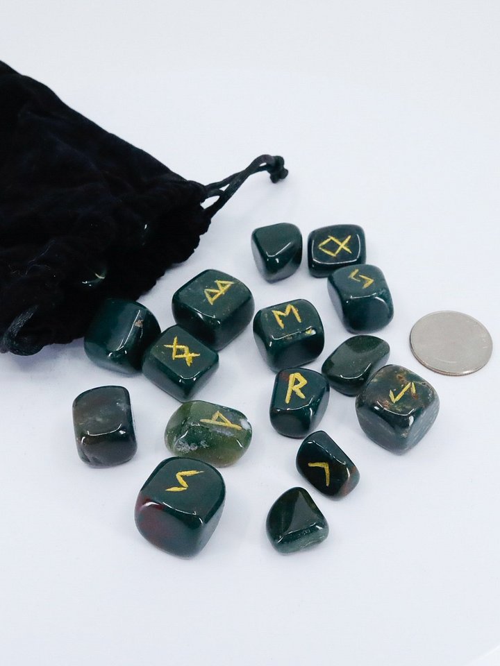 Bloodstone Crystal Rune Stone Set product image (2)