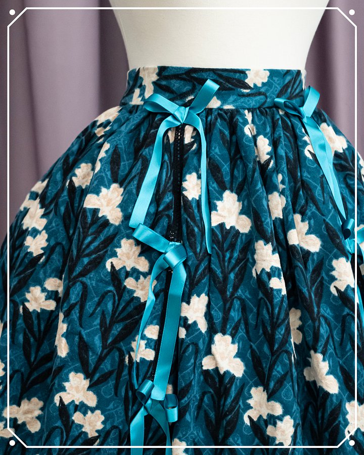 Cemetery Iris Bustle Skirt product image (1)