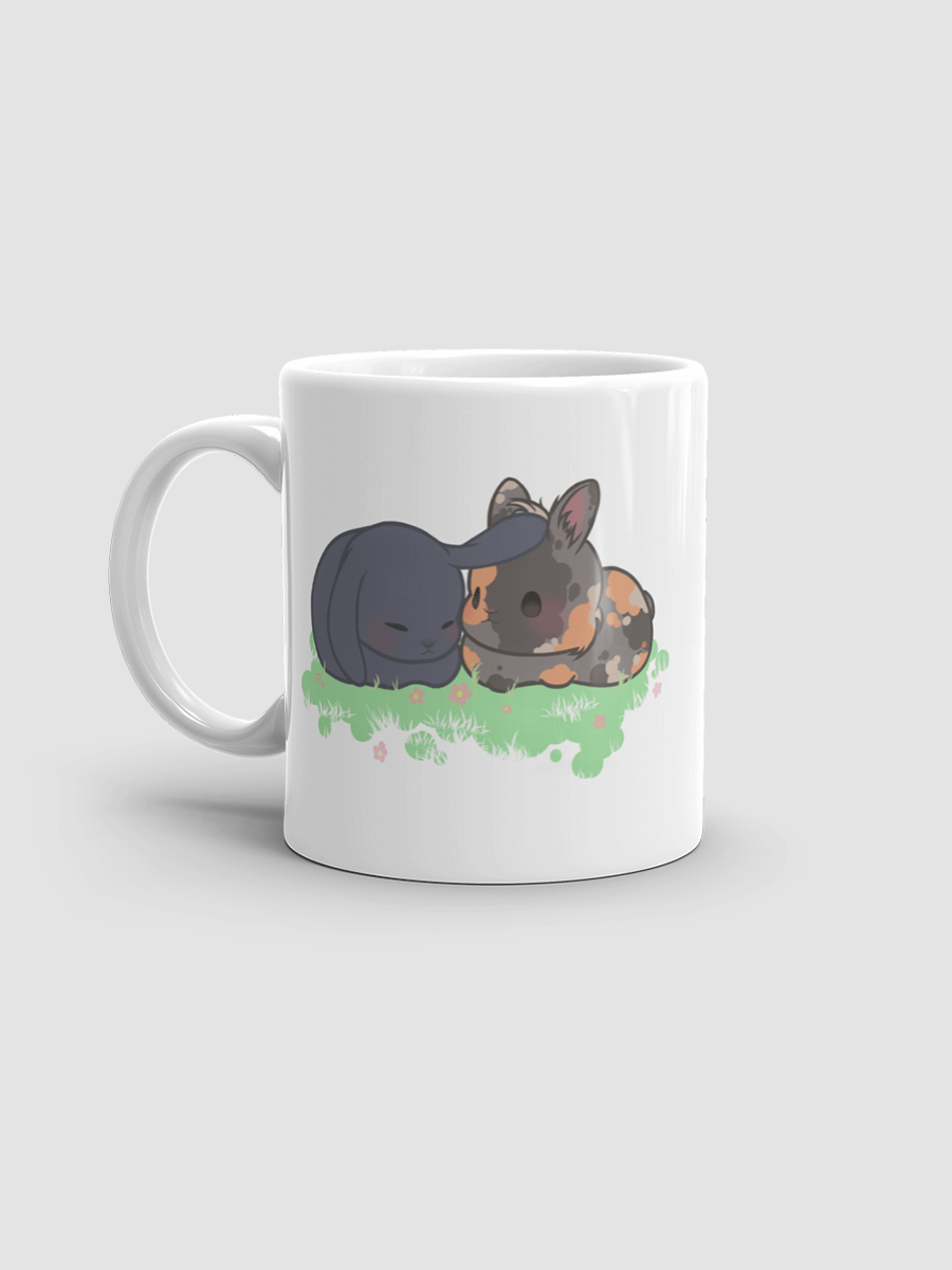 Chibi Bunnies White glossy mug product image (1)