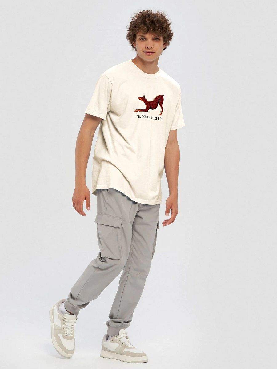 Pinscher Perfect T-Shirt(Embroidered) of a Doberman Pinscher(Red) product image (7)