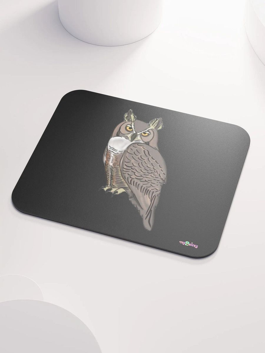 Owl Logo Classic Mouse Pad (Black) product image (3)