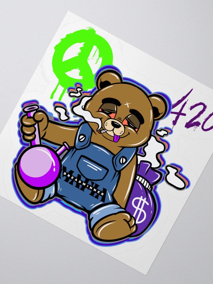 Trippy Bread the Bear Sticker product image (2)
