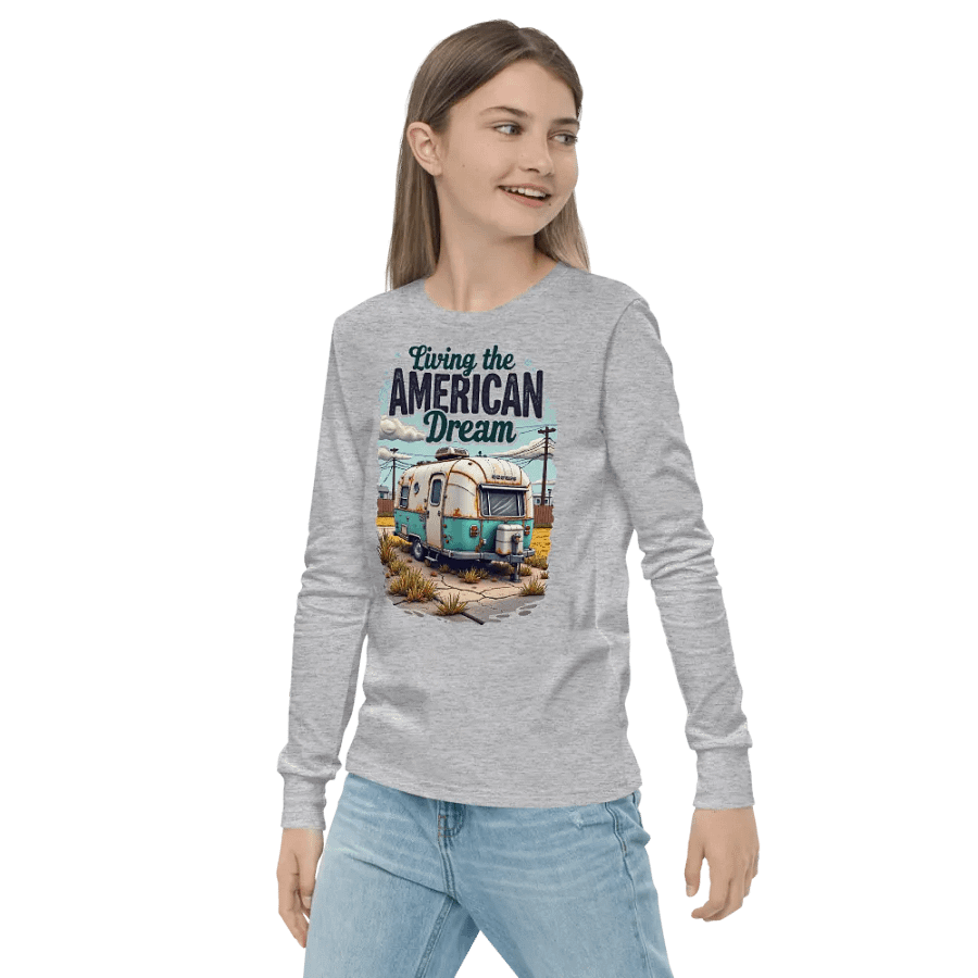 Vintage American Dream Camper Long Sleeve Tee product image (10)