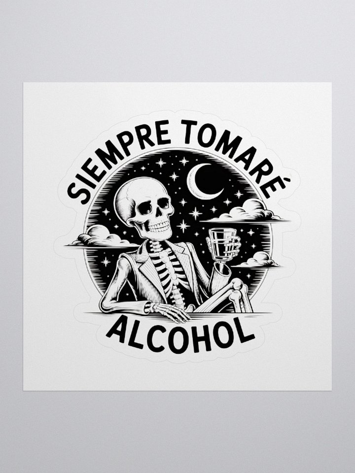 Mystical Skeleton Night Sticker product image (1)