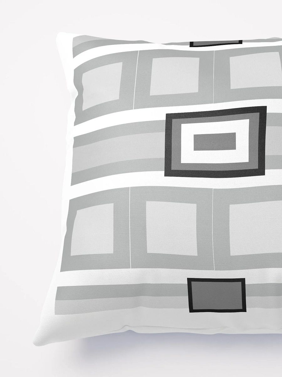 Gray and White Geometric Modern Throw Pillow 2 product image (5)