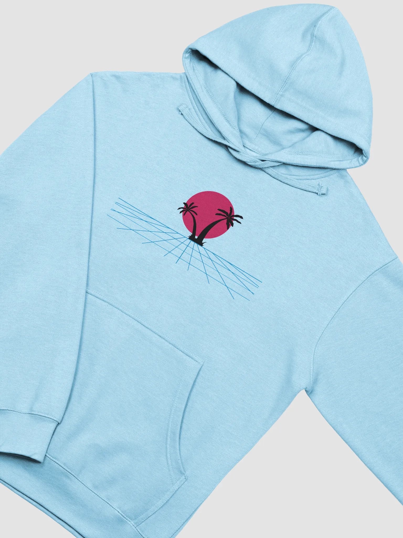Retro Synthwave Sunset Hoodie product image (3)