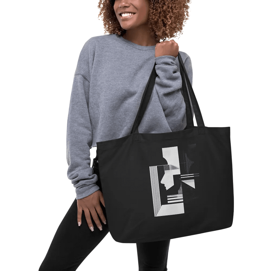 Abstract Persona 005 (Black) (Organic Cotton Tote) product image (5)