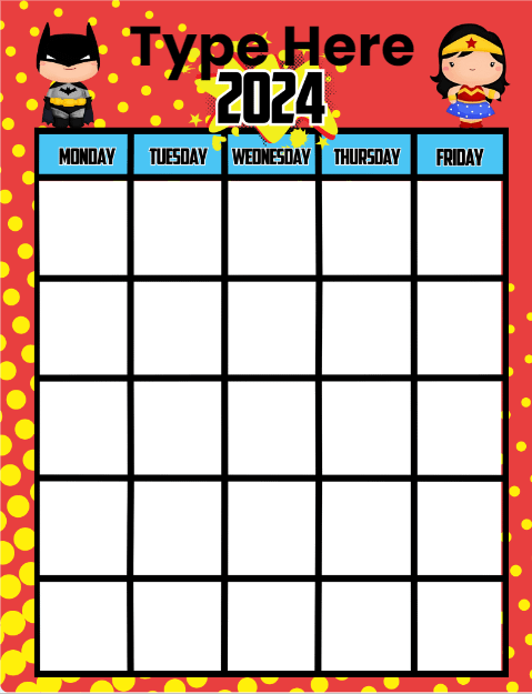 Super Hero Back to School Bundle product image (2)