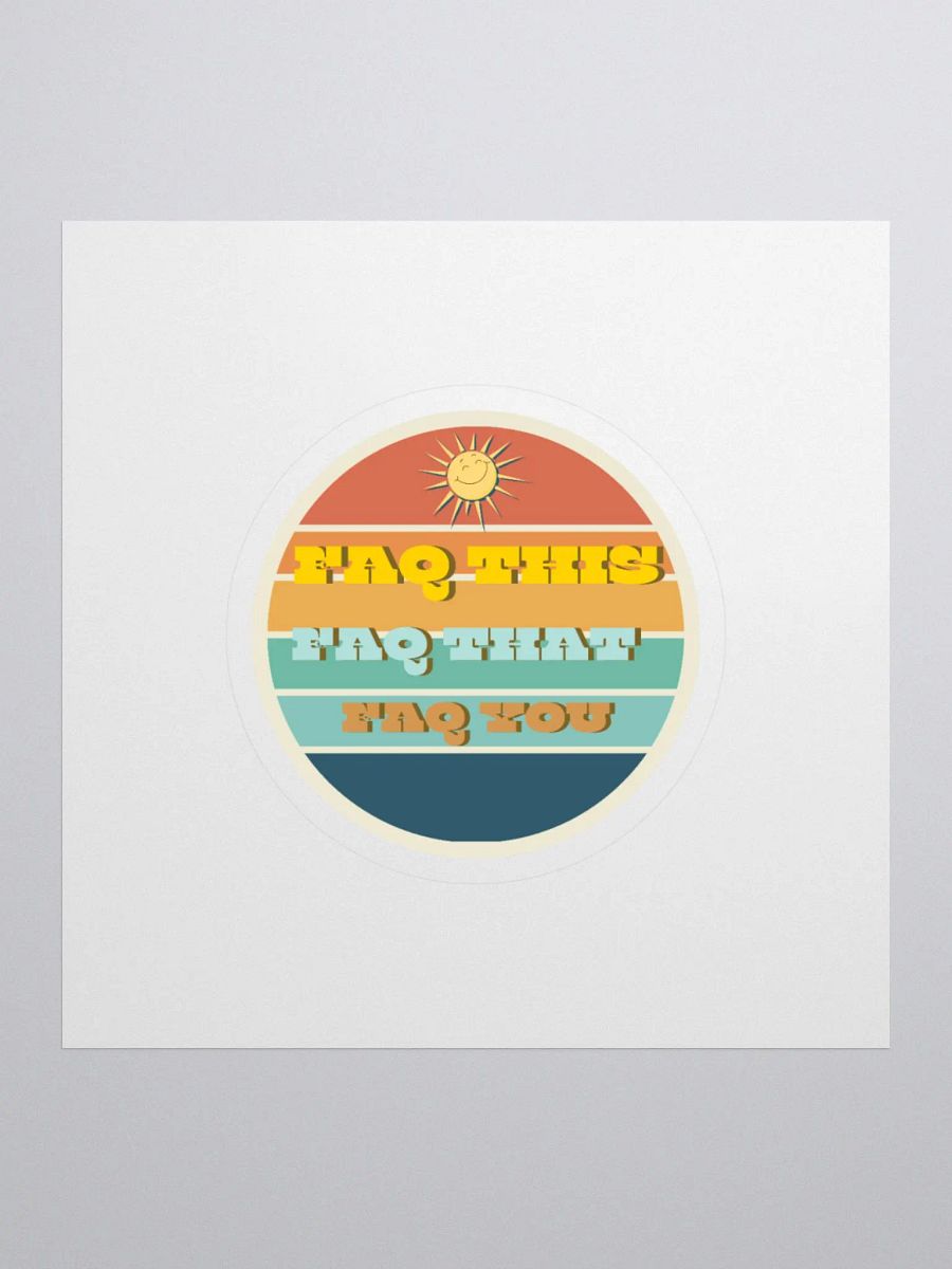FAQ everything sticker product image (1)