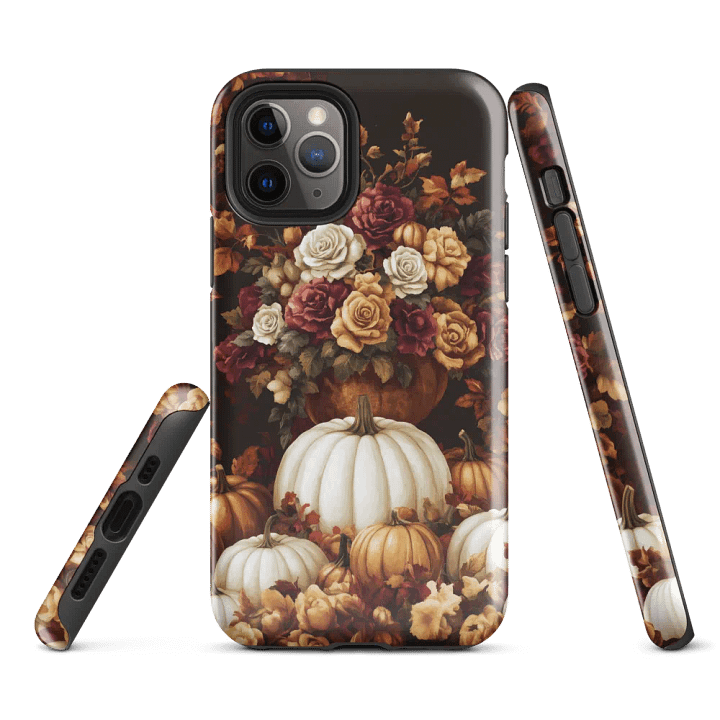 Floral Fall Pumpkins - Tough Phone Case product image (1)