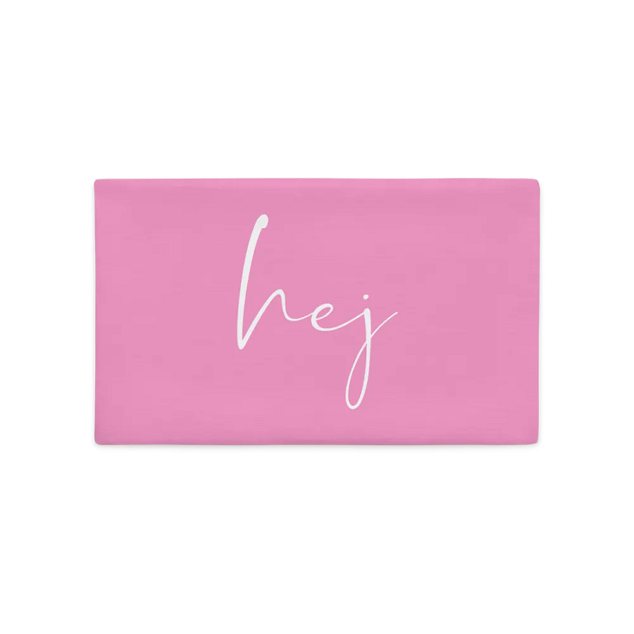 Hej SCANDI STATEMENT - Pink PREMIUM Pillow Case product image (2)
