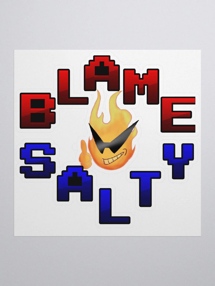 Blame Salty Sticker product image (1)