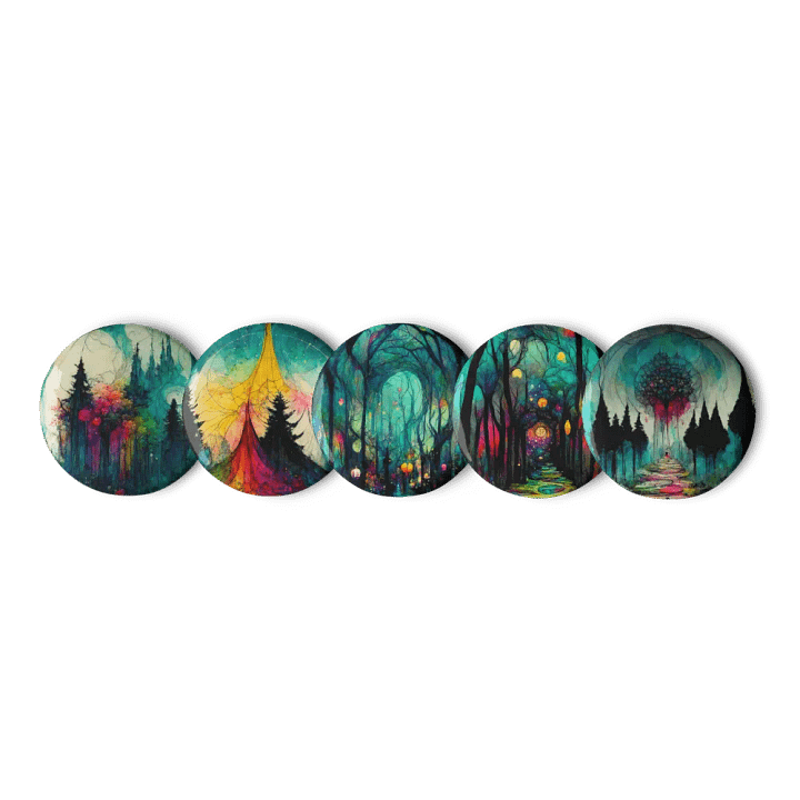 Enchanted Forest Pin Button Set product image (1)