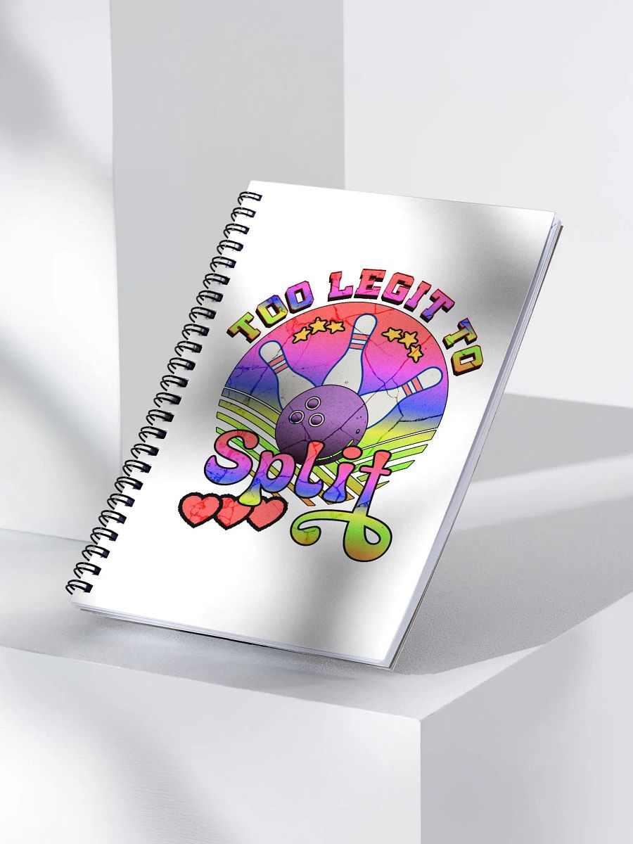 Too Legit To Split Bowling Rainbow Stars Notebook product image (2)