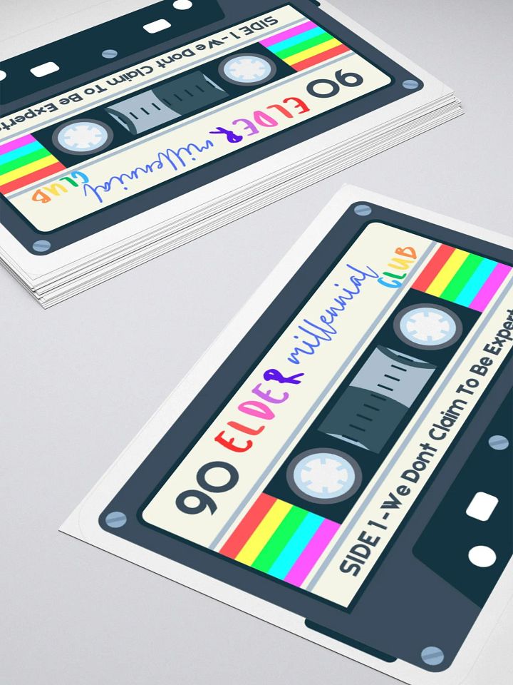 Retro Cassette Tape Kiss Cut Sticker product image (1)
