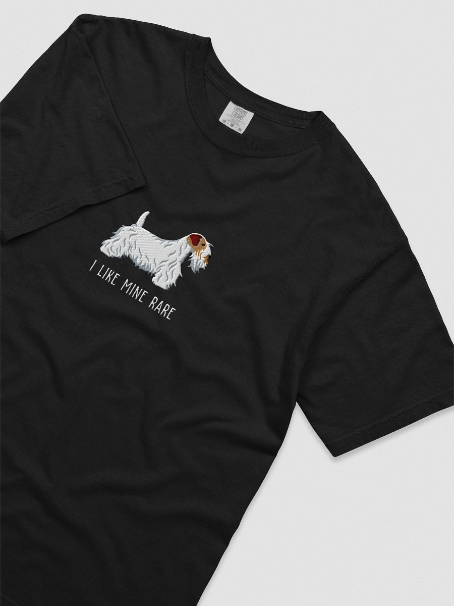 I Like Mine Rare T-Shirt(Embroidered) of a Sealyham Terrier(Brown & White) product image (30)