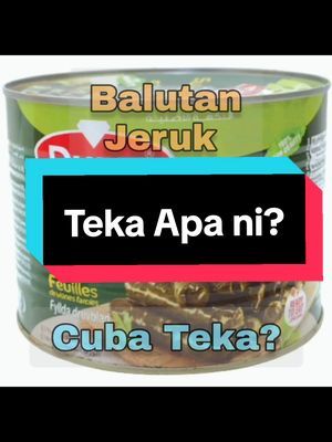 𝗕𝗔𝗟𝗨𝗧𝗔𝗡 𝗝𝗘𝗥𝗨𝗞 𝗜𝗦𝗧𝗜𝗠𝗘𝗪𝗔  Benda payah jumpa, sebab produk ini biasa ada dijual di luar negara sahaja. Sesiapa yang pernah belajar atau tinggal di luar negara terutamanya belah Eropah atau Timur Tengah memang selalu jumpa makanan ini. Saya dulu, masa study kat Germany, memang pernah makan tapi rasanya tak sedap pun. Tapi kan, bila cuba yang ini, eh! sedap pulak sebab utama intinya berlainan.  Dulu, yang pernah saya makan rasa kelat, masin, pahit, liat, lebih rasa daun sahaja.  Tetapi, produk saya beli kat Online ni, lain sungguh rasanya, sedap campuran daun anggur, inti nasi, tomato, bawang, lada putih, pudina dan minyak sayuran. #jerukdaunanggur #jerukeropah  #pickles