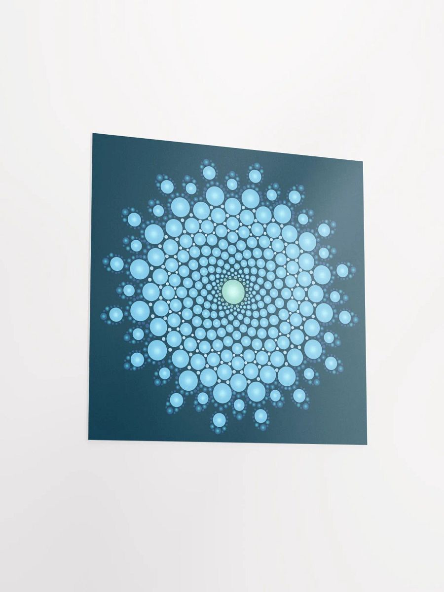 Blue Dot Mandala Enhanced Matte Paper Poster product image (15)
