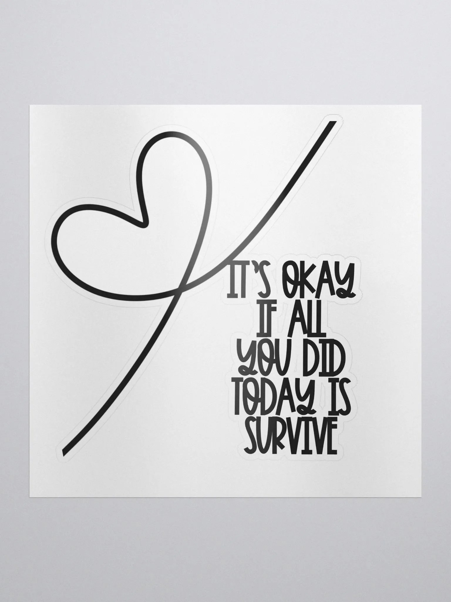 Survive Kiss-Cut Sticker product image (1)
