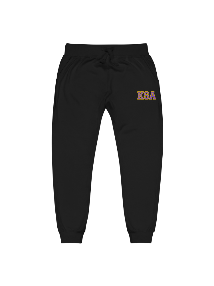 KSA Embroidered Sweatpants (Black) product image (1)