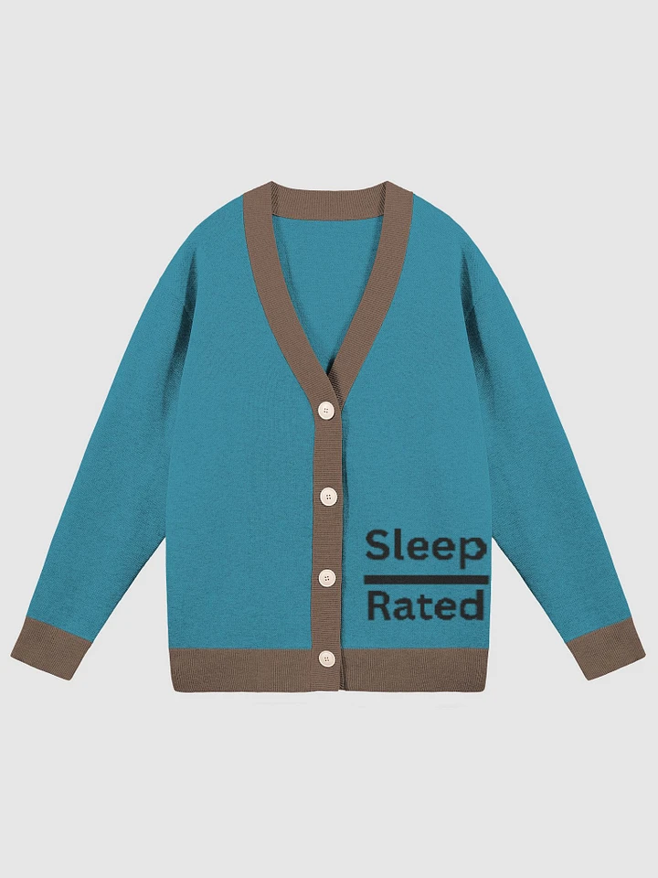 Sleep is Overrated Jacquard Knit Cardigan product image (2)