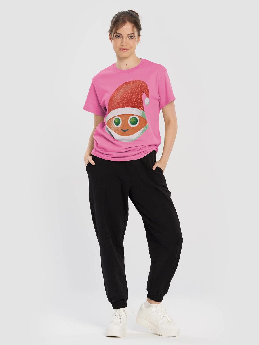 Santa Hat Orange Cartoon T-Shirt product image (5)