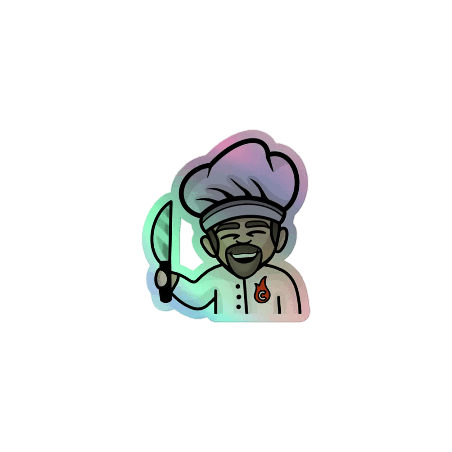 Chef Rob Holographic Sticker product image (1)
