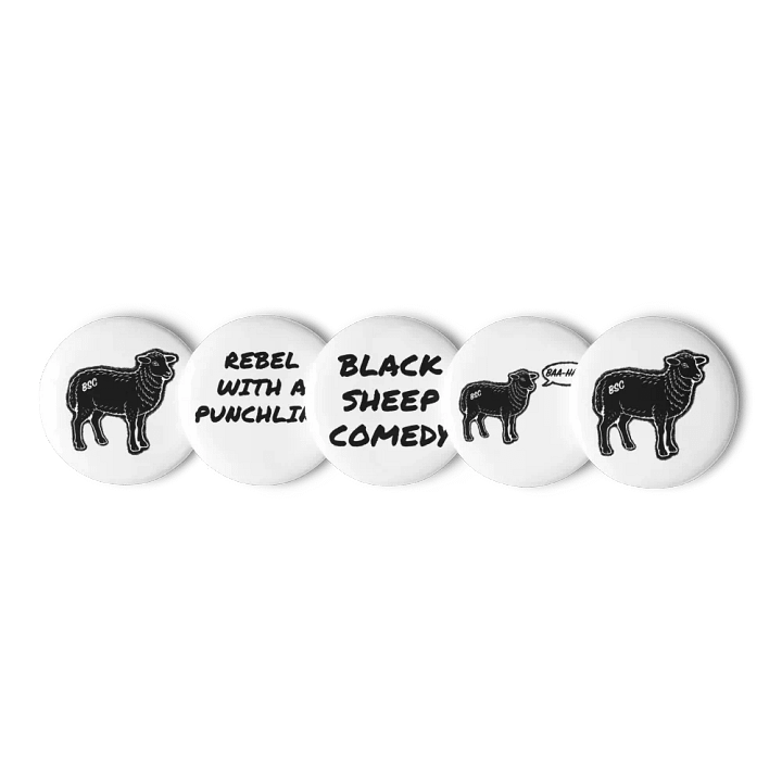 BSC Black Sheep Pin Button Set product image (1)