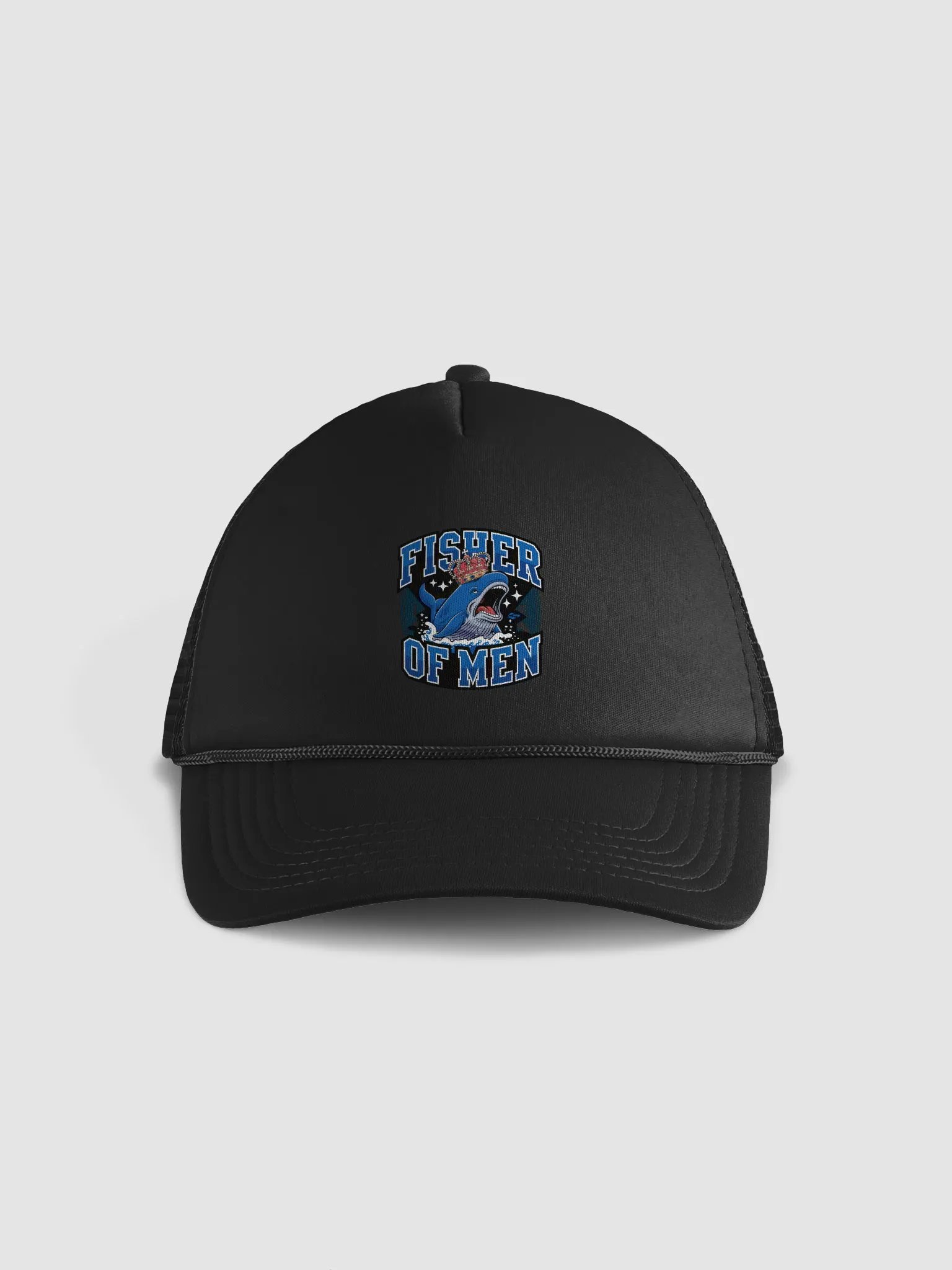 Crowned Whale Foam Trucker Hat product image (1)