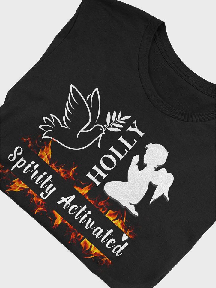 Holly Spirit Activated, Christian Faith Bell a Canvas T-shirt product image (2)
