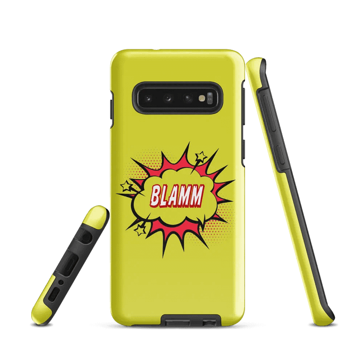 BLAMM! Yellow Tough Phone Case – Bold Protection for S25 Inspired by HQ Mar’s Hit Song product image (1)
